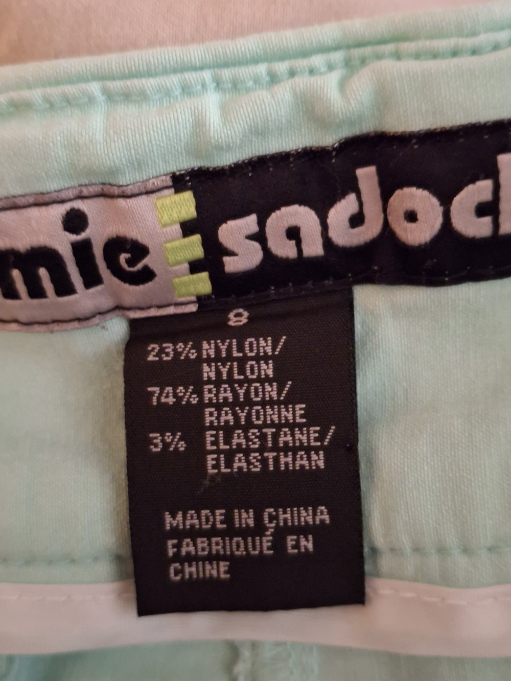 Jamie Sadock Women's Mint Green Active Capris with Branded Plate - Picture 6 of 9